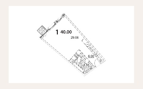 ЖК Апарт-комплекс Нахимов — планировка 3 ЖК Апарт-комплекс Нахимов: планировка 3