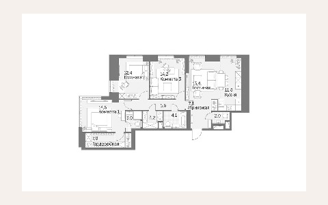ЖК Архитектор: планировка 3