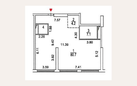 ЖК Авеню 77: планировка 1