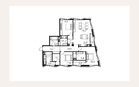 ЖК Balchug Residence: планировка 1