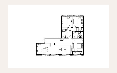 ЖК Balchug Residence: планировка 2