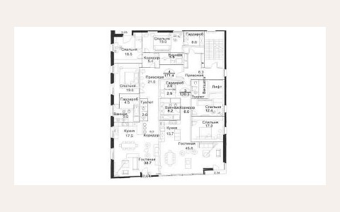 ЖК Barkli Plaza — планировка 2 ЖК Barkli Plaza: планировка 2