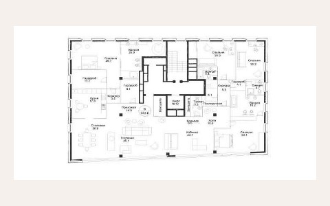 ЖК Barkli Plaza — планировка 3 ЖК Barkli Plaza: планировка 3