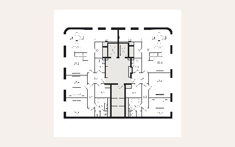 ЖК Carre Blanc: планировка 1