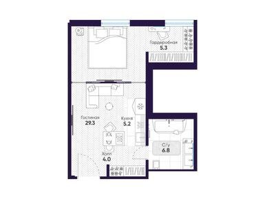 ЖК Cosmos Selection Arbat Apartments Планировка 5