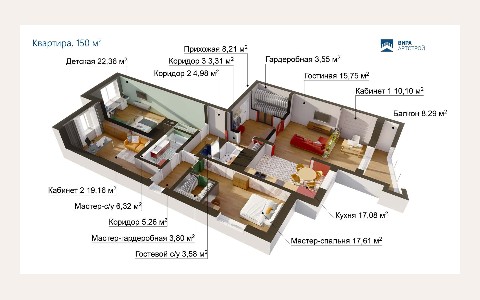 ЖК Депутатский дом: планировка 1