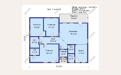 ЖК Диамант: планировка 1
