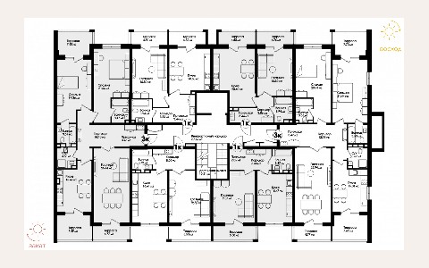 ЖК Династия — планировка 5 ЖК Династия: планировка 5