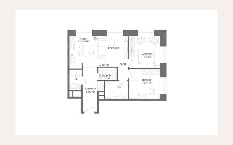 ЖК Долгоруковская 25: планировка 3