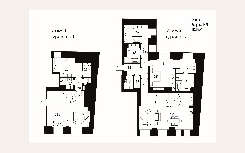 ЖК Дом на Хлебном — планировка 1 ЖК Дом на Хлебном: планировка 1