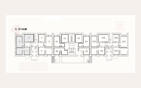 ЖК Дом на Красина: планировка 2
