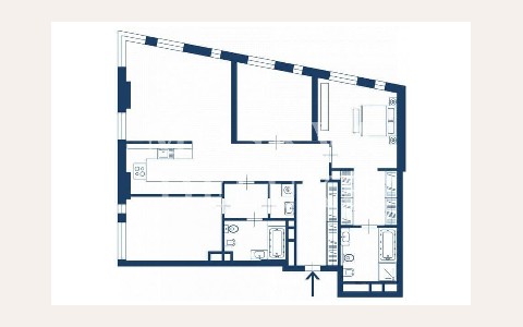 ЖК Дом на Мосфильмовской: планировка 2
