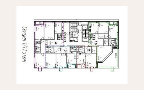ЖК Дом на Щукинской — планировка 1 ЖК Дом на Щукинской: планировка 1