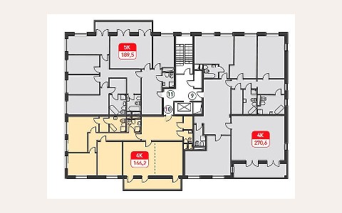 ЖК Дом на Смоленском бульваре: планировка 1