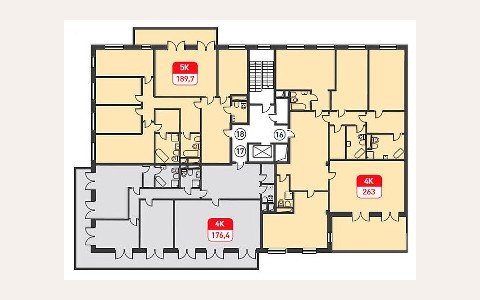 ЖК Дом на Смоленском бульваре: планировка 2