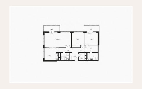 ЖК Дом Серебряный Бор: планировка 1