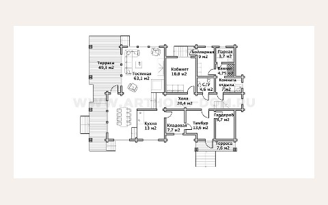 ЖК Дом Серебряный Бор: планировка 3