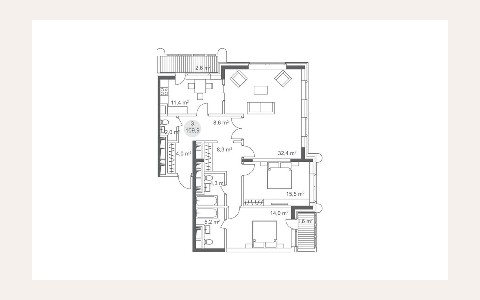 ЖК Достояние: планировка 3