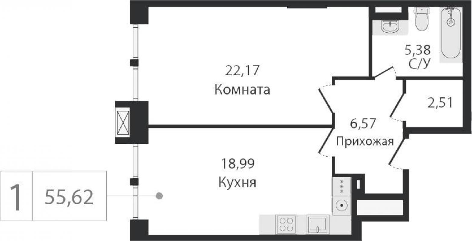 ЖК Dream Towers Планировка 5