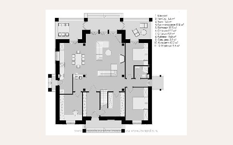 ЖК Дворянское Гнездо — планировка 3 ЖК Дворянское Гнездо: планировка 3