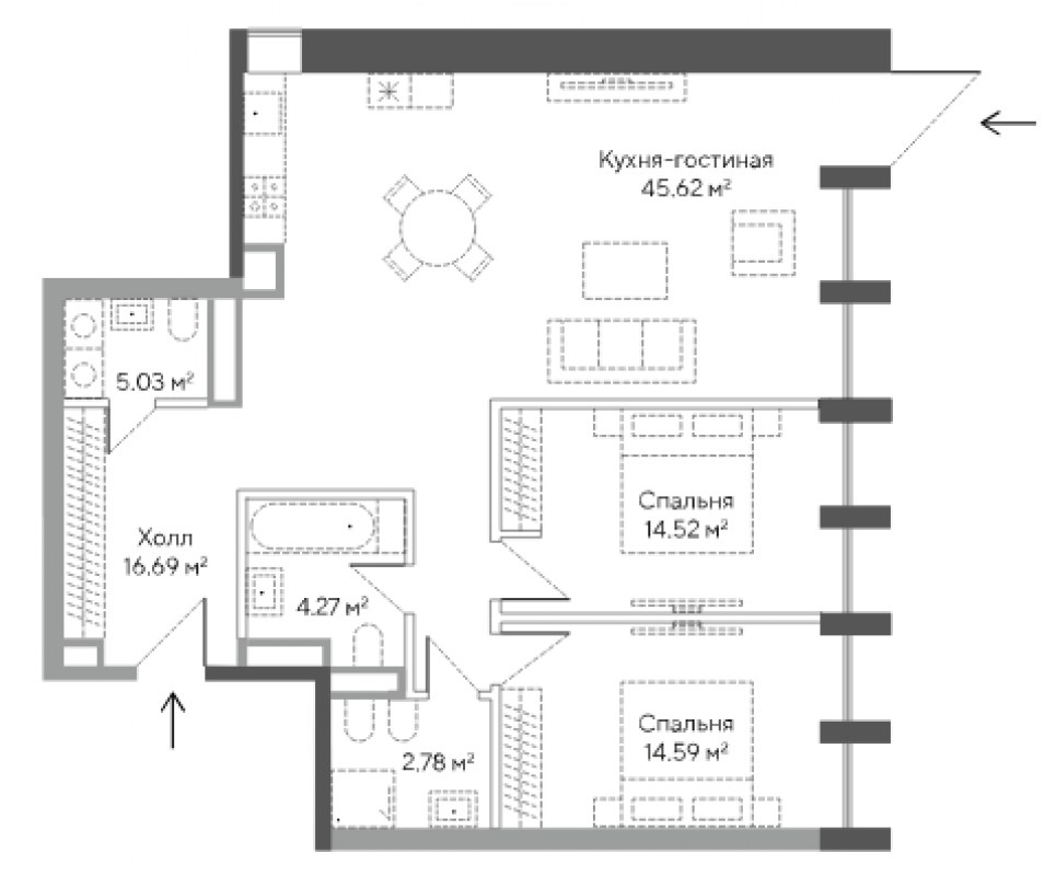 ЖК Fantastic House Планировка 4