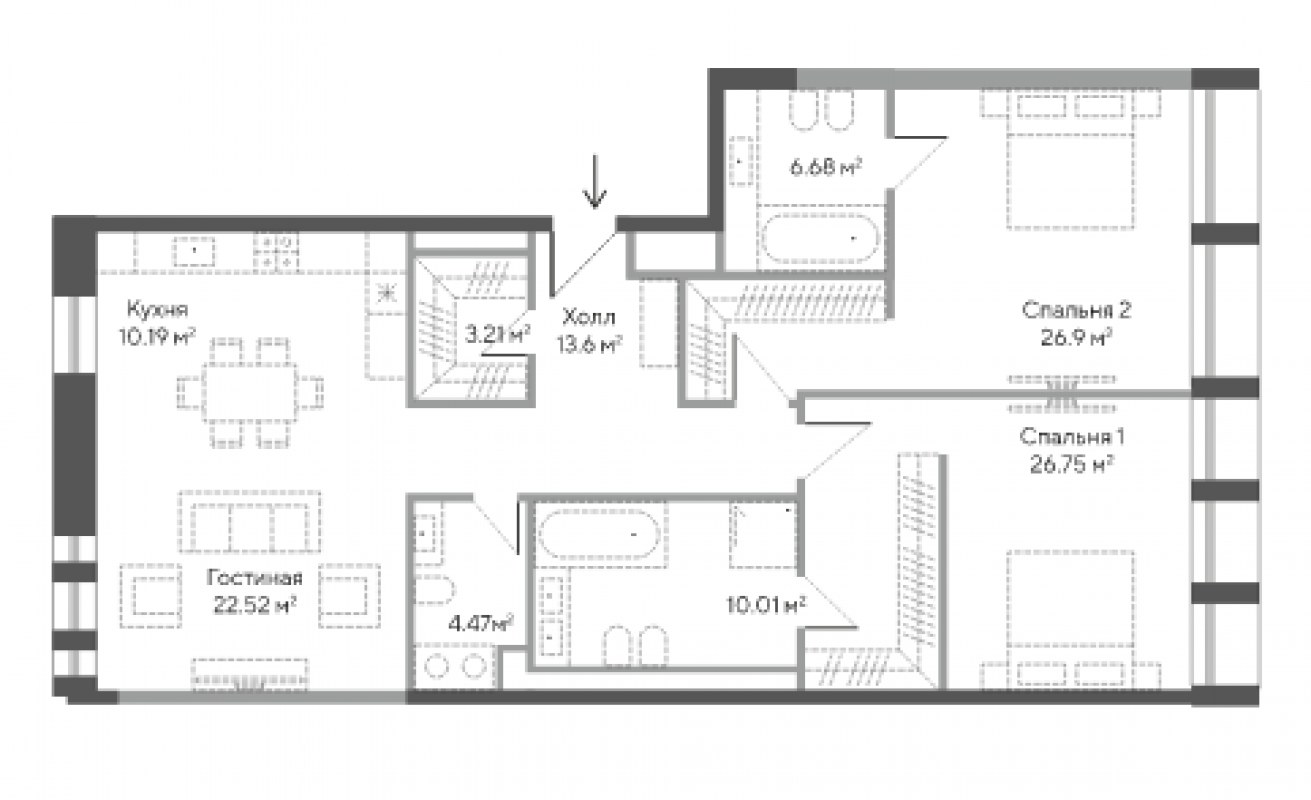 ЖК Fantastic House Планировка 5