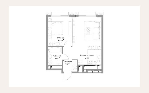 ЖК Fili City — планировка 3 ЖК Fili City: планировка 3