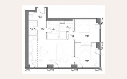 ЖК Hide: планировка 2