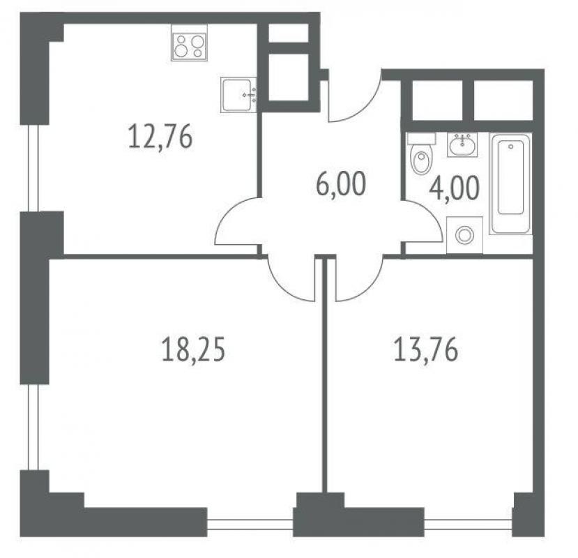 ЖК iLove в Москве — апартаменты бизнес-класса в СВАО от КОРТРОС Евро-3к ~90 м²