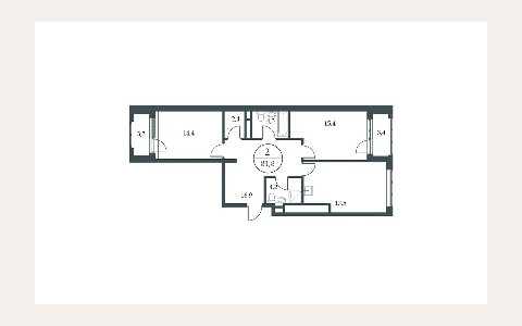 ЖК Искра-парк — планировка 2 ЖК Искра-парк: планировка 2