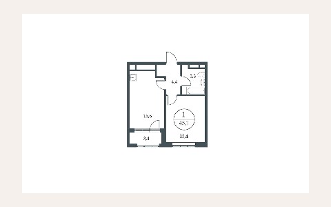 ЖК Искра-парк — планировка 3 ЖК Искра-парк: планировка 3