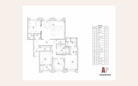 ЖК Итальянский Квартал — планировка 3 ЖК Итальянский Квартал: планировка 3