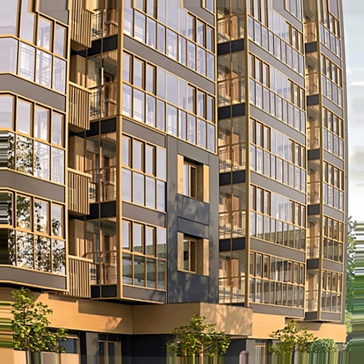 ЖК Клубный дом на Молодогвардейской — общий вид