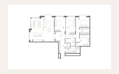 ЖК Клубный дом Turgenev — планировка 1 ЖК Клубный дом Turgenev: планировка 1