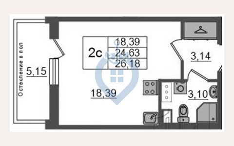 ЖК Континенталь: планировка 1