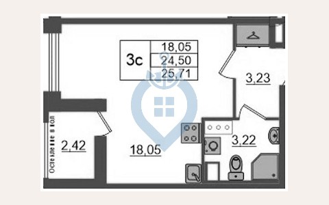 ЖК Континенталь: планировка 3