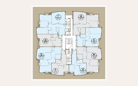 ЖК Кутузовская Ривьера — планировка 1 ЖК Кутузовская Ривьера: планировка 1