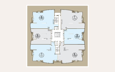ЖК Кутузовская Ривьера — планировка 2 ЖК Кутузовская Ривьера: планировка 2