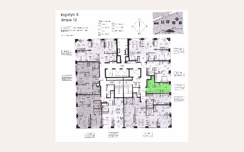 ЖК Level Мичуринский — планировка 2 ЖК Level Мичуринский: планировка 2