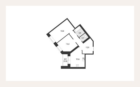 ЖК Литератор — планировка 2 ЖК Литератор: планировка 2