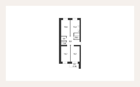 ЖК Литератор — планировка 3 ЖК Литератор: планировка 3