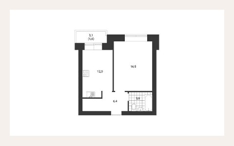 ЖК Литератор — планировка 5 ЖК Литератор: планировка 5