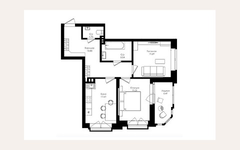 ЖК Ломоносов: планировка 2