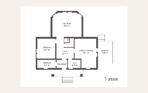 ЖК Лосиный Остров: планировка 1