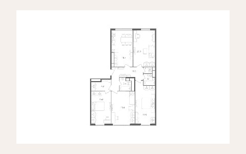 ЖК Nagatino i-Land — планировка 2 ЖК Nagatino i-Land: планировка 2