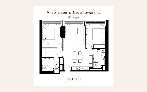 ЖК Neva Towers: планировка 1