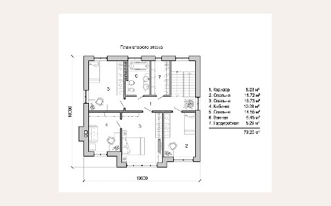 ЖК Novel House — планировка 4 ЖК Novel House: планировка 4