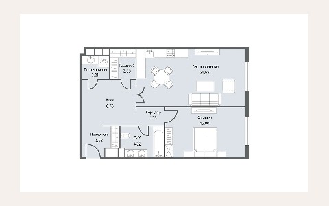 ЖК NV/9 ARTKVARTAL: планировка 1