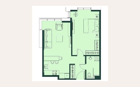 ЖК SOHO+NOHO: планировка 1