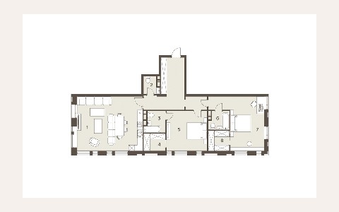 ЖК The Mostman: планировка 1